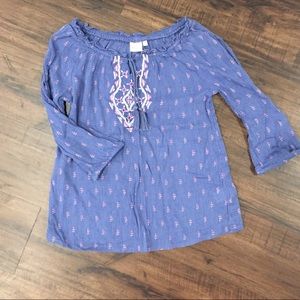Girls boho split top